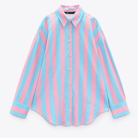 Oversized Multicolor Button Up - Picture 2 of 5